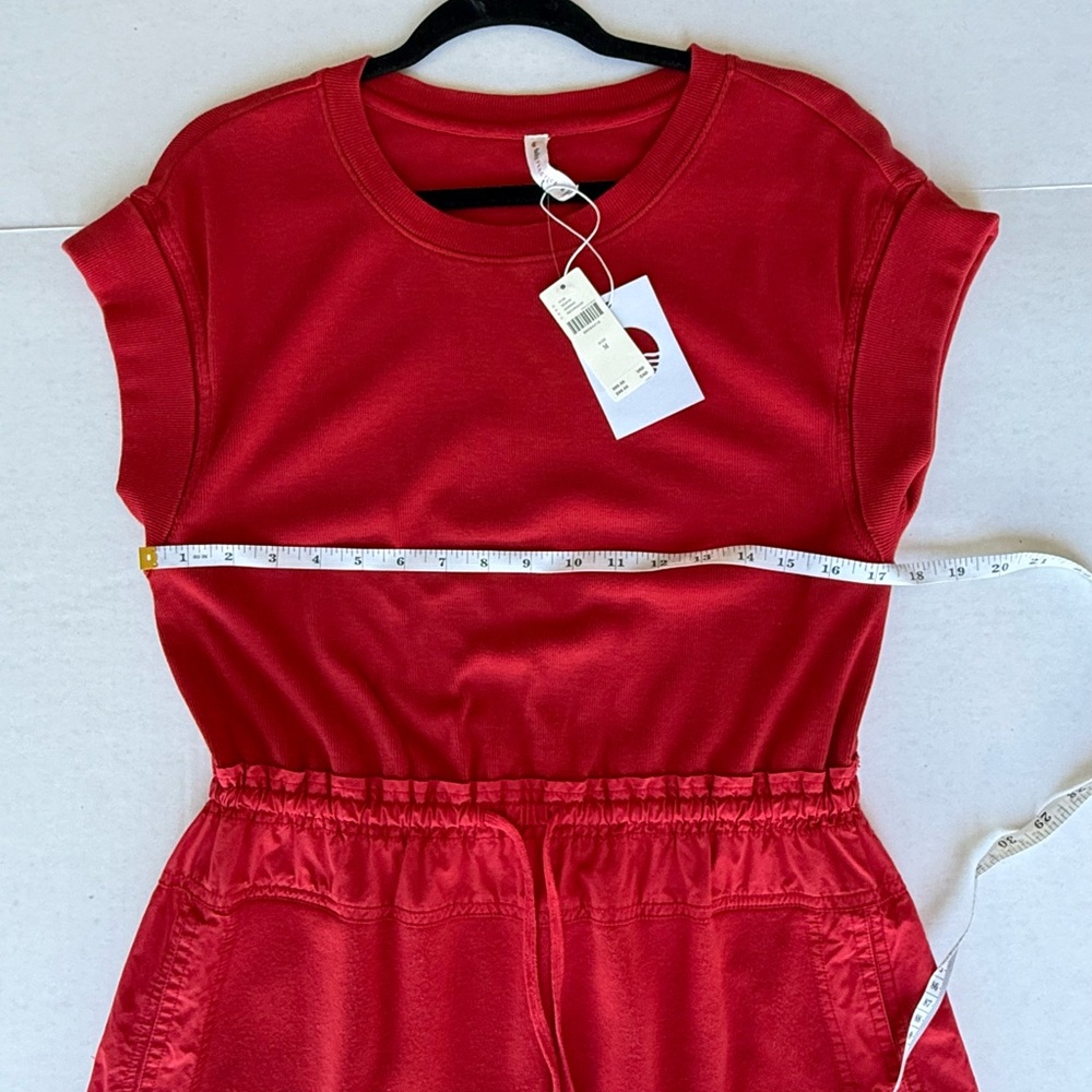 Daily Practice Red Dolman Sleeve Mini Dress - Picture 4 of 6